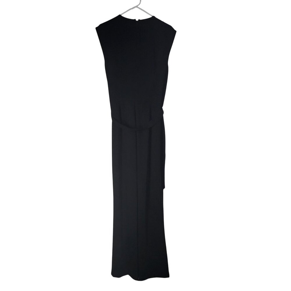 LAUREN RALPH LAUREN Womens SZ 14 Black Faux-Wrap Jumpsuit NWT MSRP $225 - Picture 5 of 12